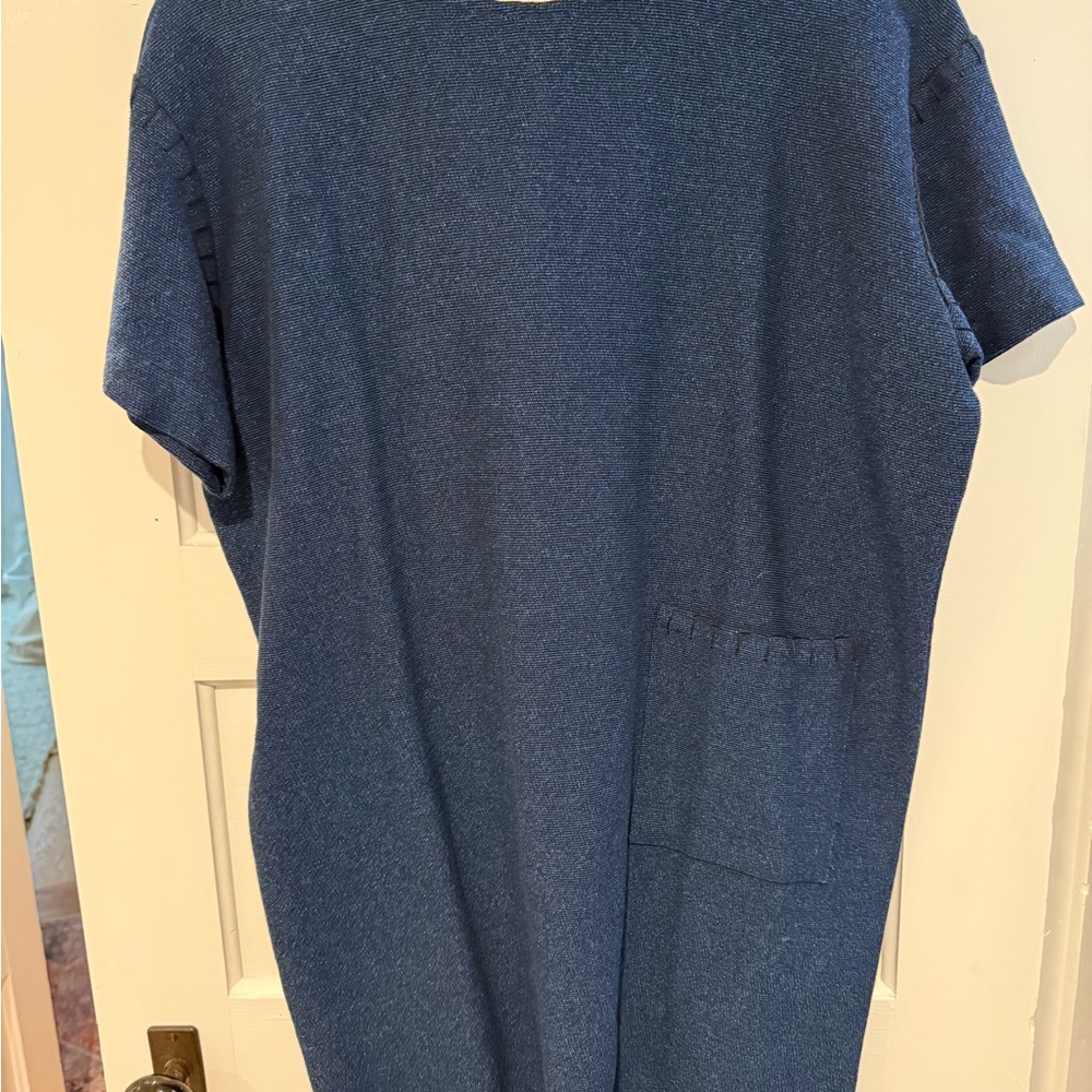 Hatch Navy Textured Dress